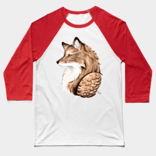 Fluffy Fox Baseball T-Shirt